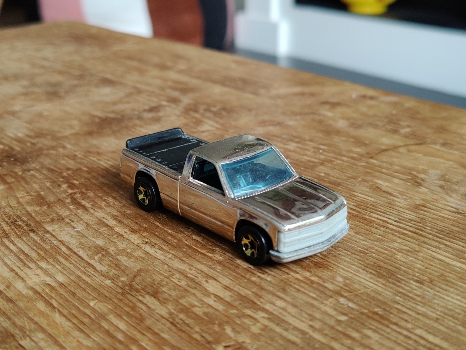Hot Wheels Chevy 1500 CHROME, Ophalen of Verzenden, Zo goed als nieuw, Auto