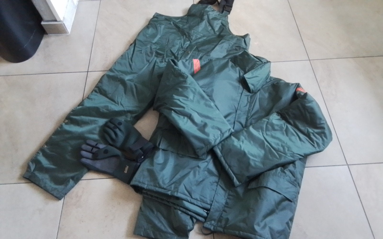 Gewatteerd vispak maat XL/XXL, Watersport en Boten, Hengelsport | Algemeen, Ophalen of Verzenden, Zo goed als nieuw, Kleding