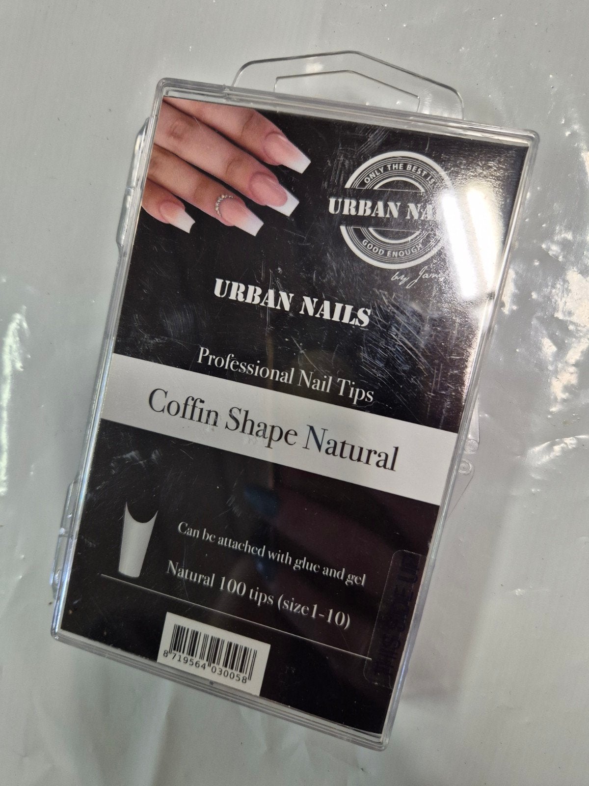nieuw urban nails coffin tips naturel 100stuks, Overige kleuren, Nieuw, Ophalen of Verzenden, Handen en Nagels