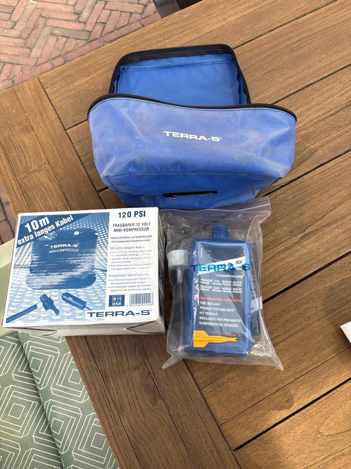 Terra-S Lekke Band Reparatie Set - Reifen-Pannenset, Auto diversen, Ophalen of Verzenden, Nieuw