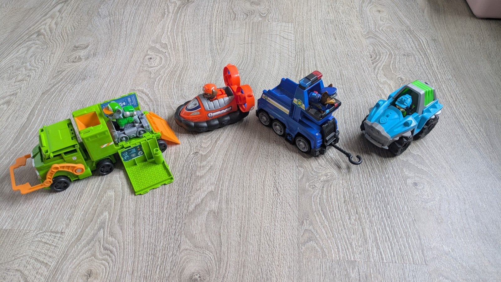 Set van 4 originele Paw Patrol pups, Kinderen en Baby's, Ophalen, Zo goed als nieuw