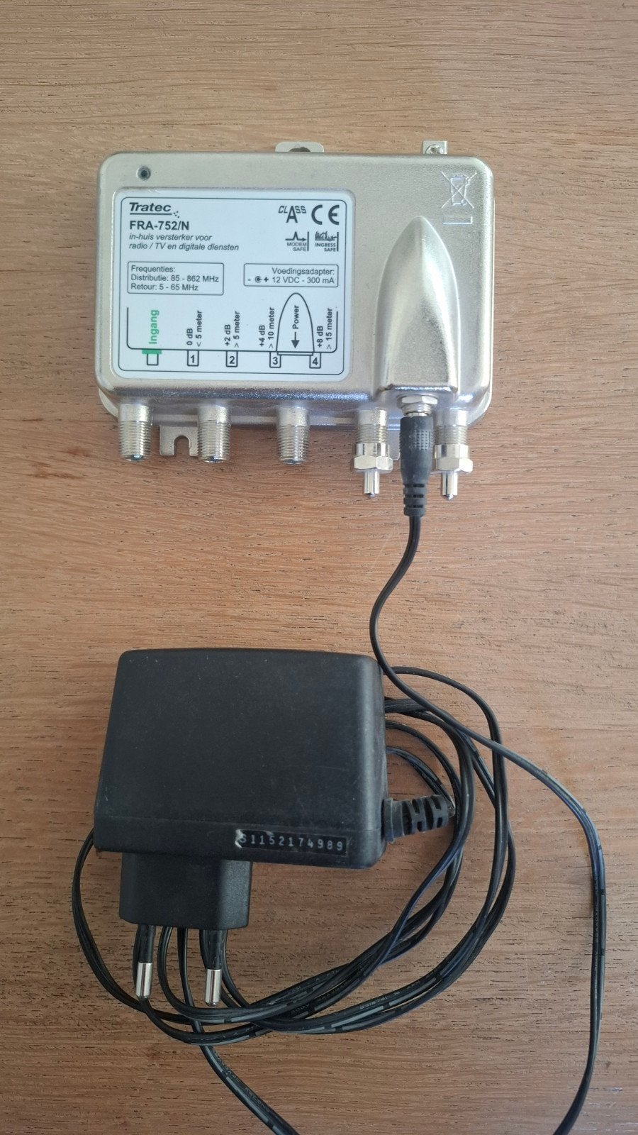 Tratec FRA-752/N in-huis versterker voor radio/TV, Ophalen of Verzenden
