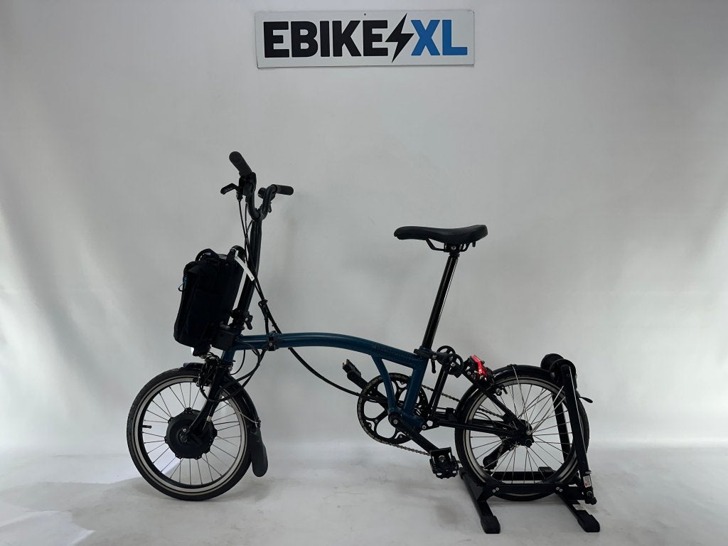 DEMO Brompton Electric Compact Vouwfiets Blauw 20"