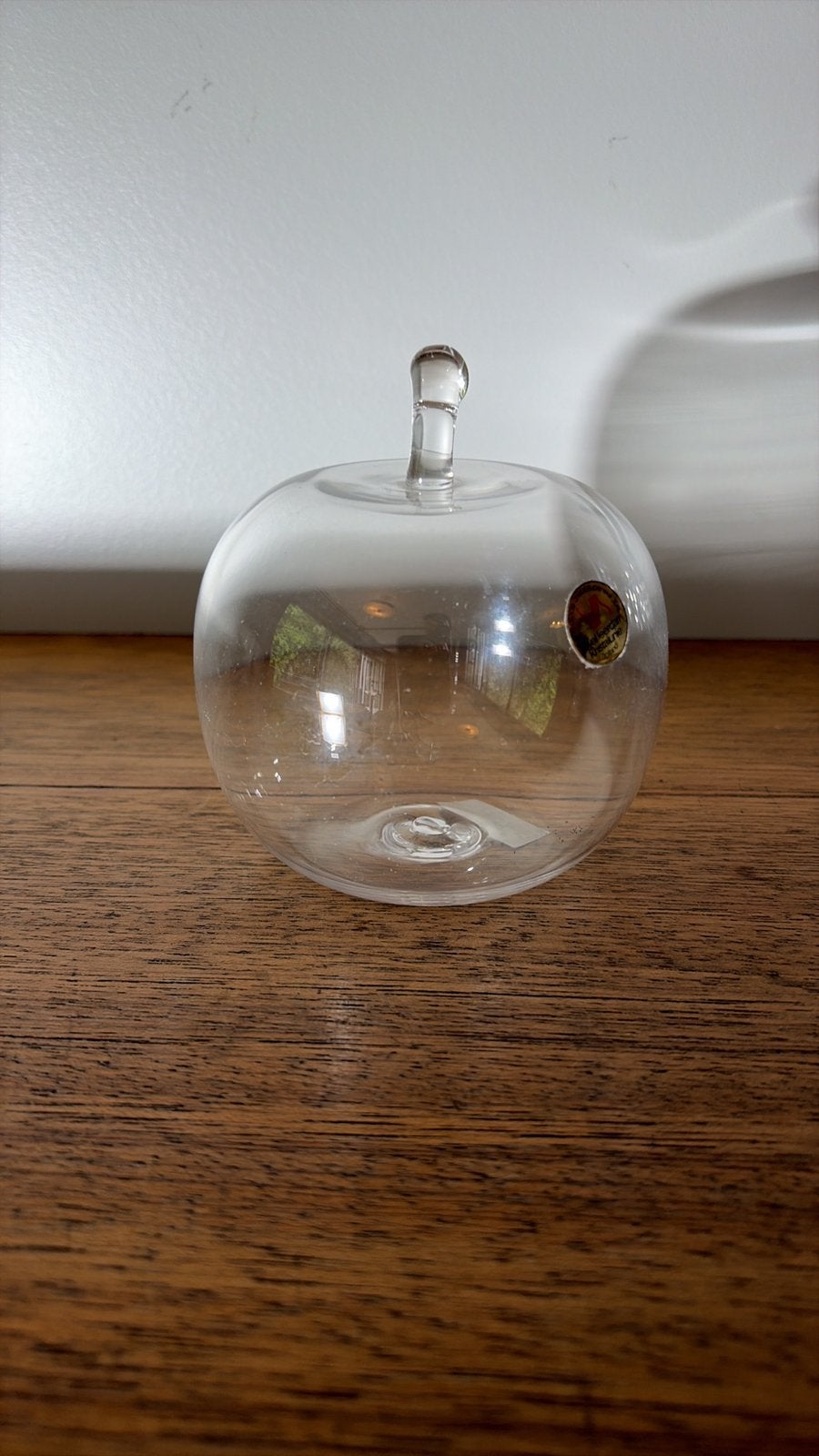 Vintage glazen spaarappel Siem van der Marel Leerdam, Ophalen of Verzenden
