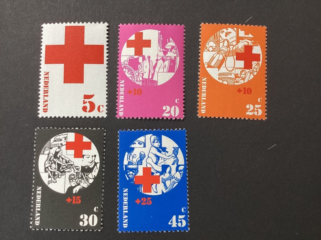 1972, Rode Kruis, 1015-1019, Verzenden, Na 1940, Postfris