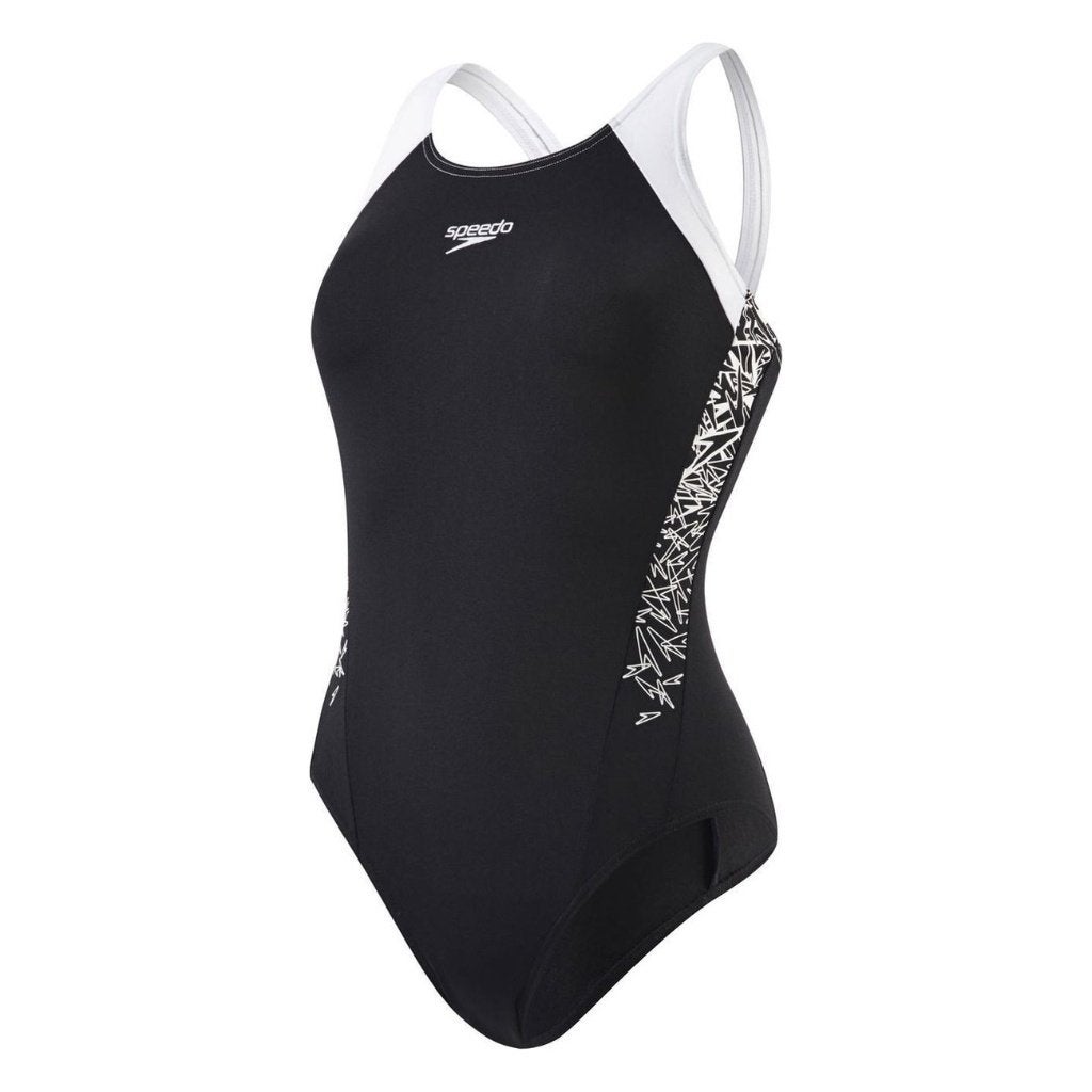 Nieuw Speedo W Boom Endurance Plus badpak Black-White, Zwart, Info@allsport-group.com, All Sport NV, Nieuw