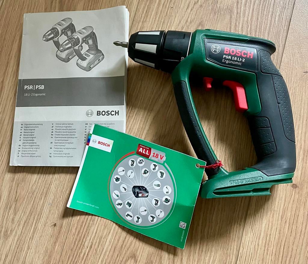 Boor-/Schroefmachine Bosch PSR 18 LI-2 Ergonomic NIEUW !, Ophalen, Nieuw, Minder dan 400 watt, Boor- en Schroefmachine