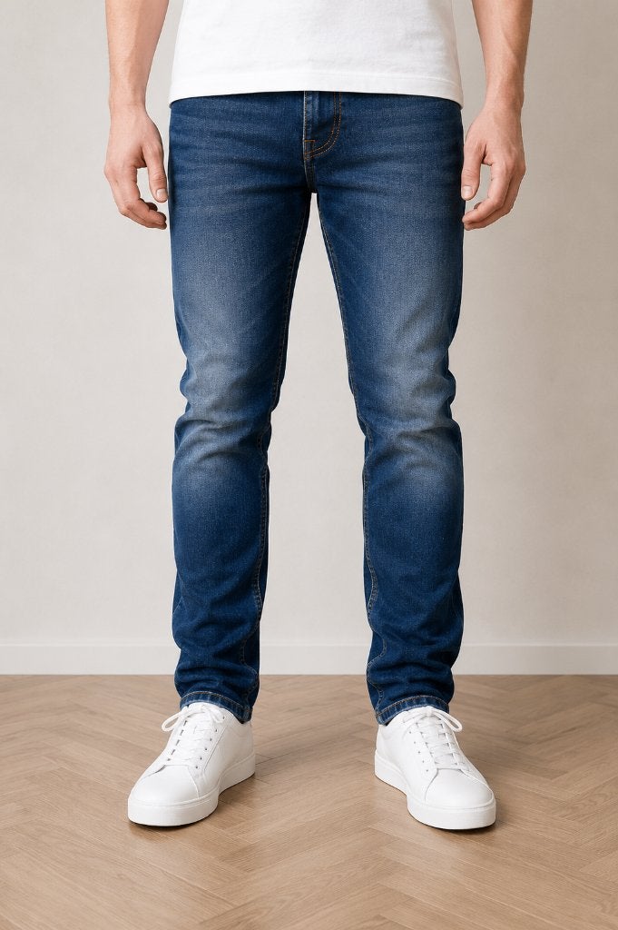 Nudie Jeans Lean Dean 34/34, Verzenden, Nieuw, Blauw, W33 - W34 (confectie 48/50)