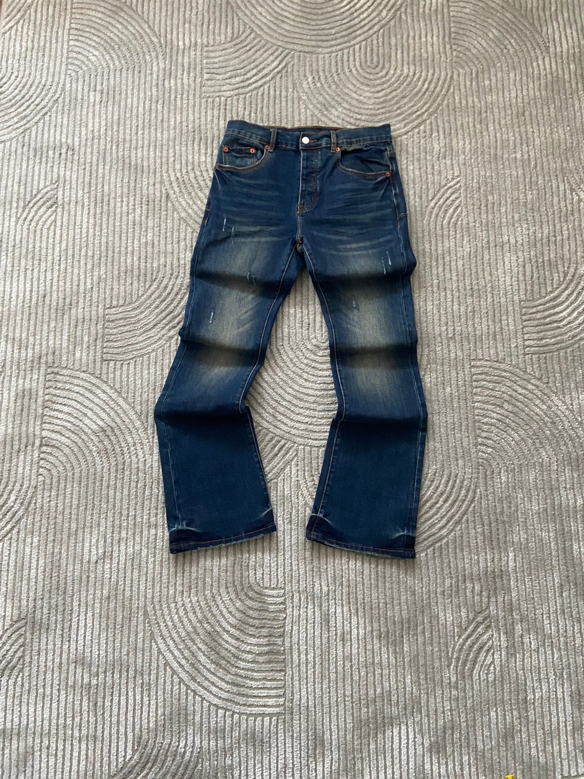 Purple brand flared jeans blauw, Kleding | Heren, Ophalen of Verzenden, Zo goed als nieuw, Blauw, W32 (confectie 46) of kleiner