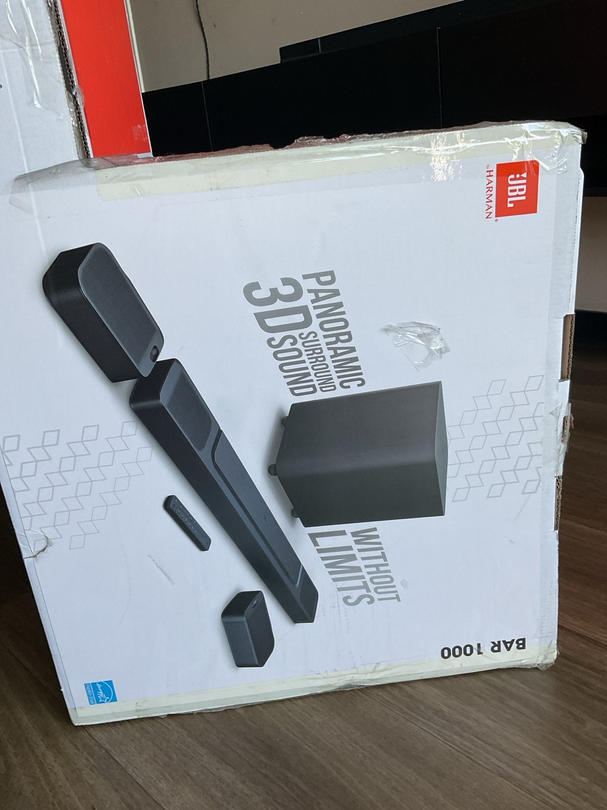 JBL Bar 1000 Soundbar met draadloze subwoofer en surround, Audio, Tv en Foto, Ophalen of Verzenden, Bluetooth, Zo goed als nieuw