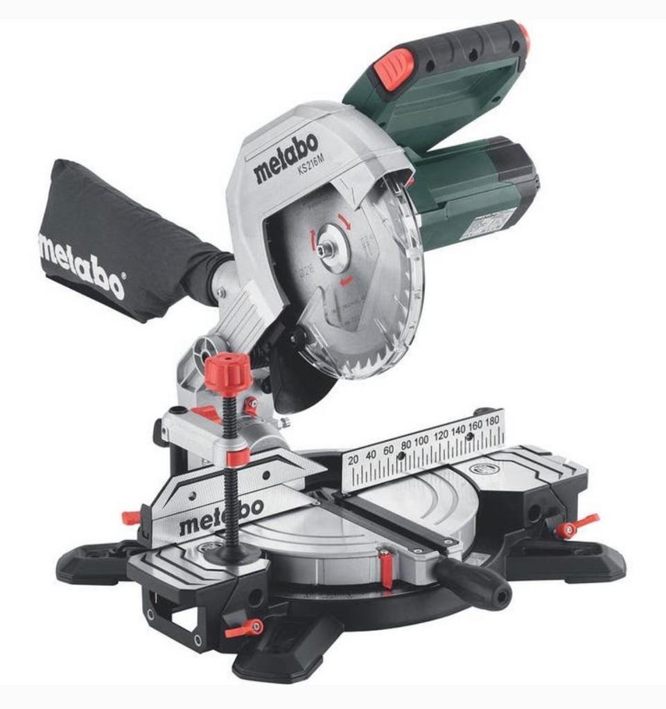 Metabo KS 216 M afkort- en verstekzaag, Ophalen, Zo goed als nieuw, Afkortzaag, 30 tot 70 mm