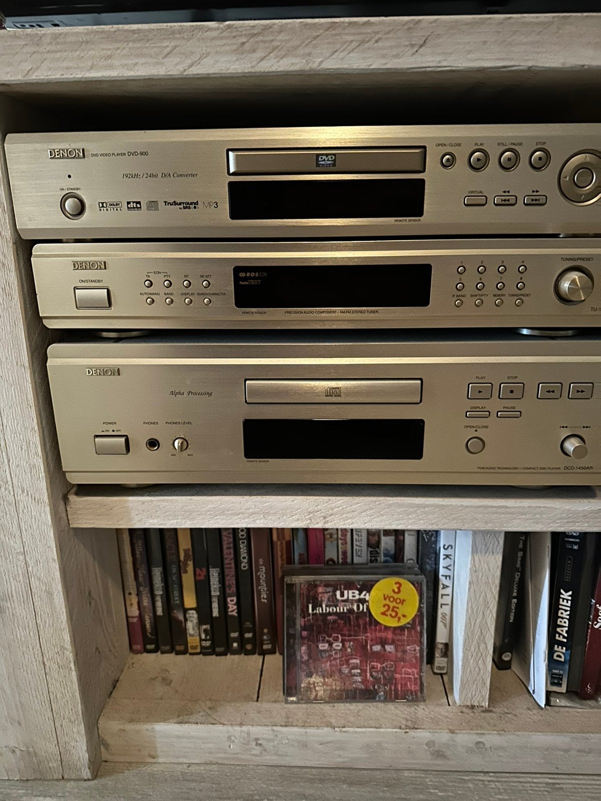 Denon stereo set bose rel, Audio, Tv en Foto, Stereo-sets, Ophalen, Zo goed als nieuw, Denon