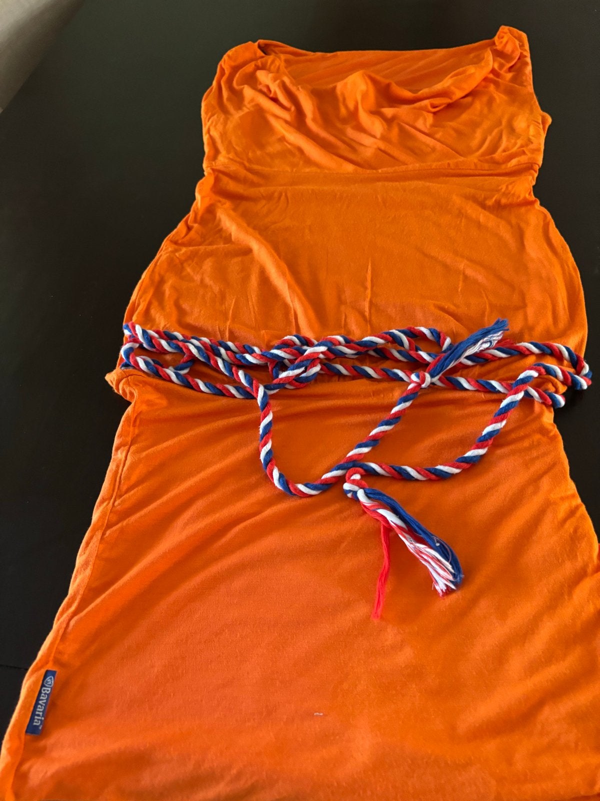 Oranje Bavaria jurk/shirt - Draagbaar op diverse manieren, Maat 38/40 (M), Oranje, Ophalen of Verzenden, Gedragen