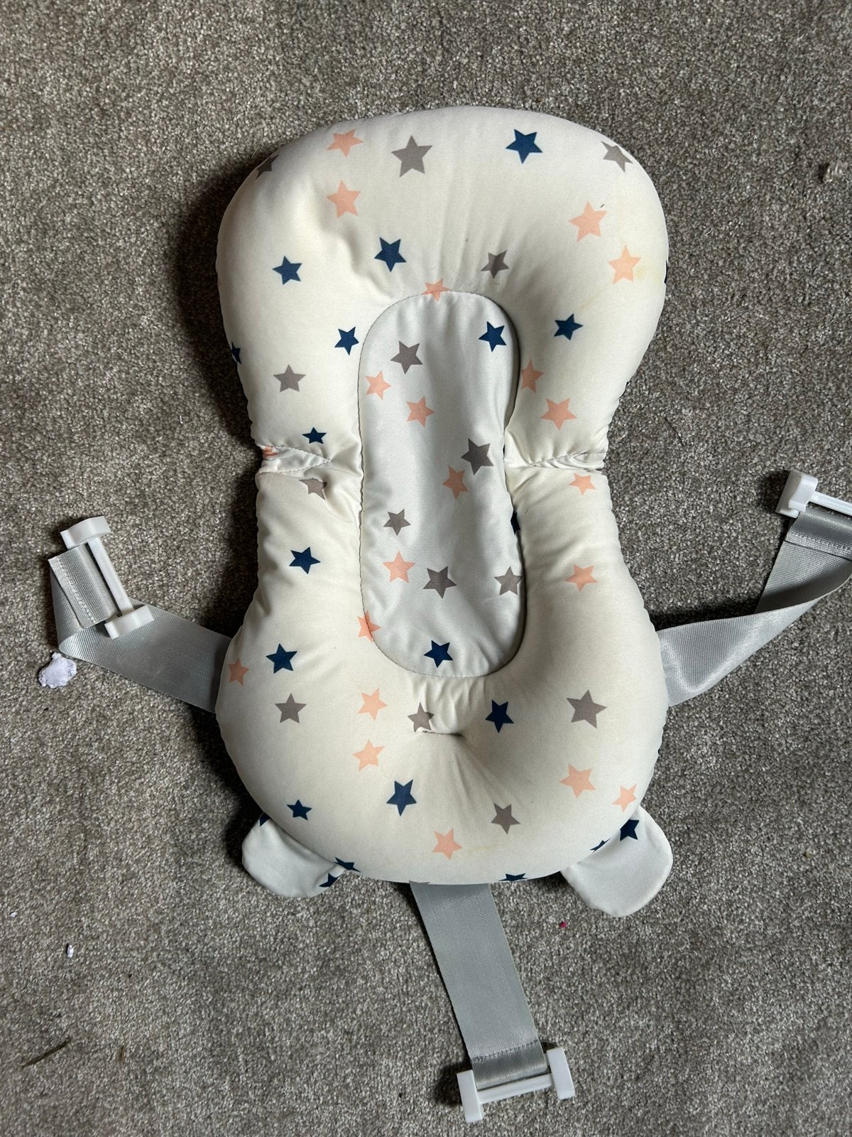 Baby badzitje/badring met sterrenprint, Overige merken, Gebruikt, Ophalen of Verzenden, Badzitje of Badring