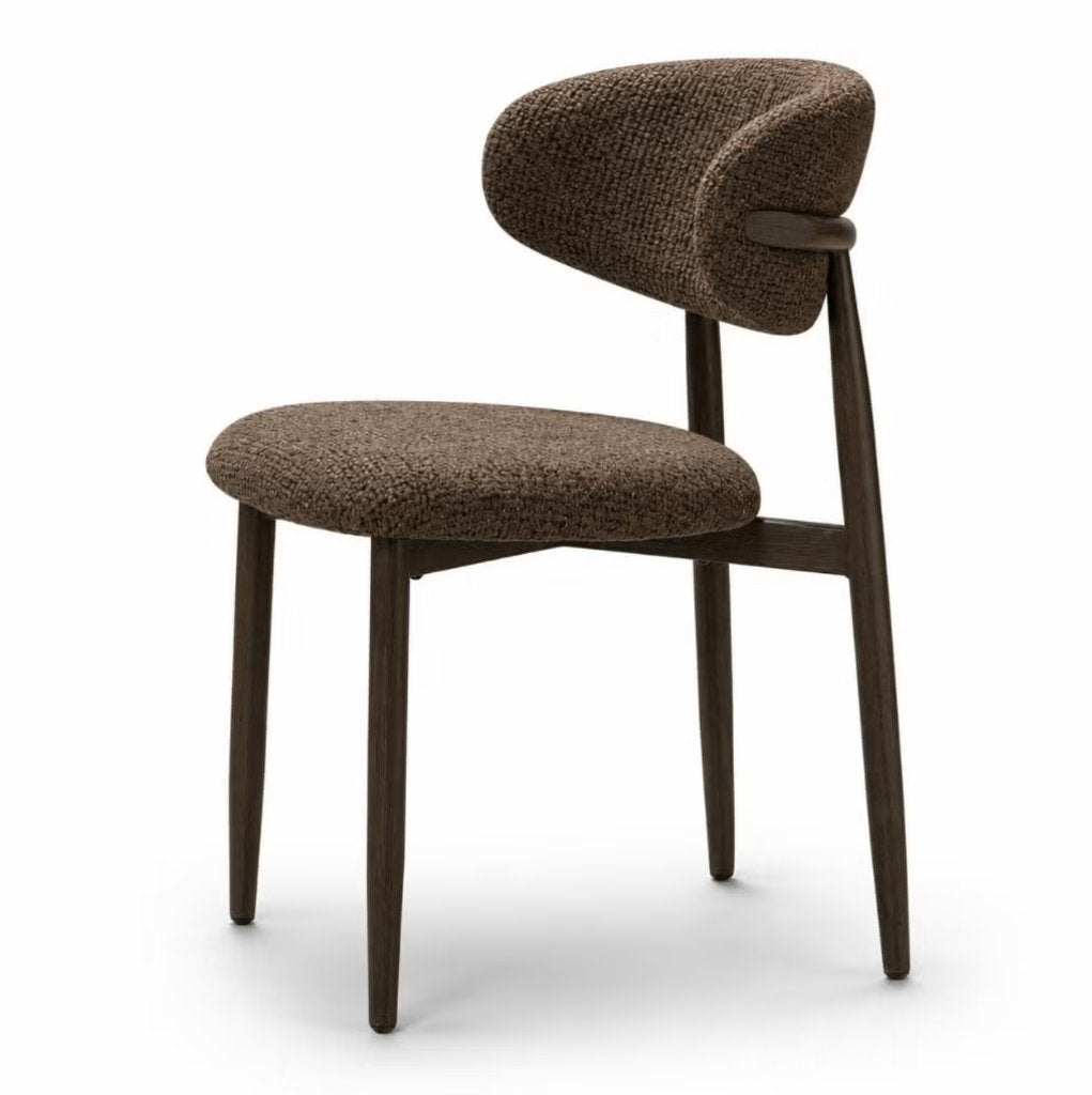 Zeer luxe Japandi stoel met mooie beige of bruin stof NEW!!, Huis en Inrichting, Bruin, Nieuw, Ophalen of Verzenden, Vijf, Zes of meer stoelen