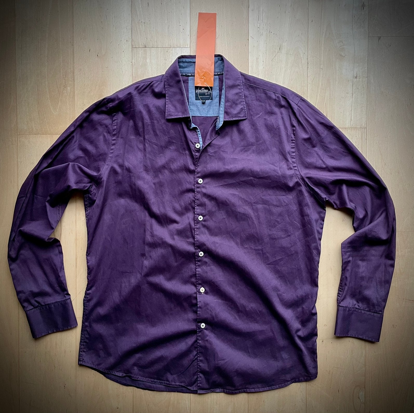 Vanguard Ambassador design shirt overhemd paars XXL, Ophalen of Verzenden, Zo goed als nieuw, Paars, Overige halswijdtes