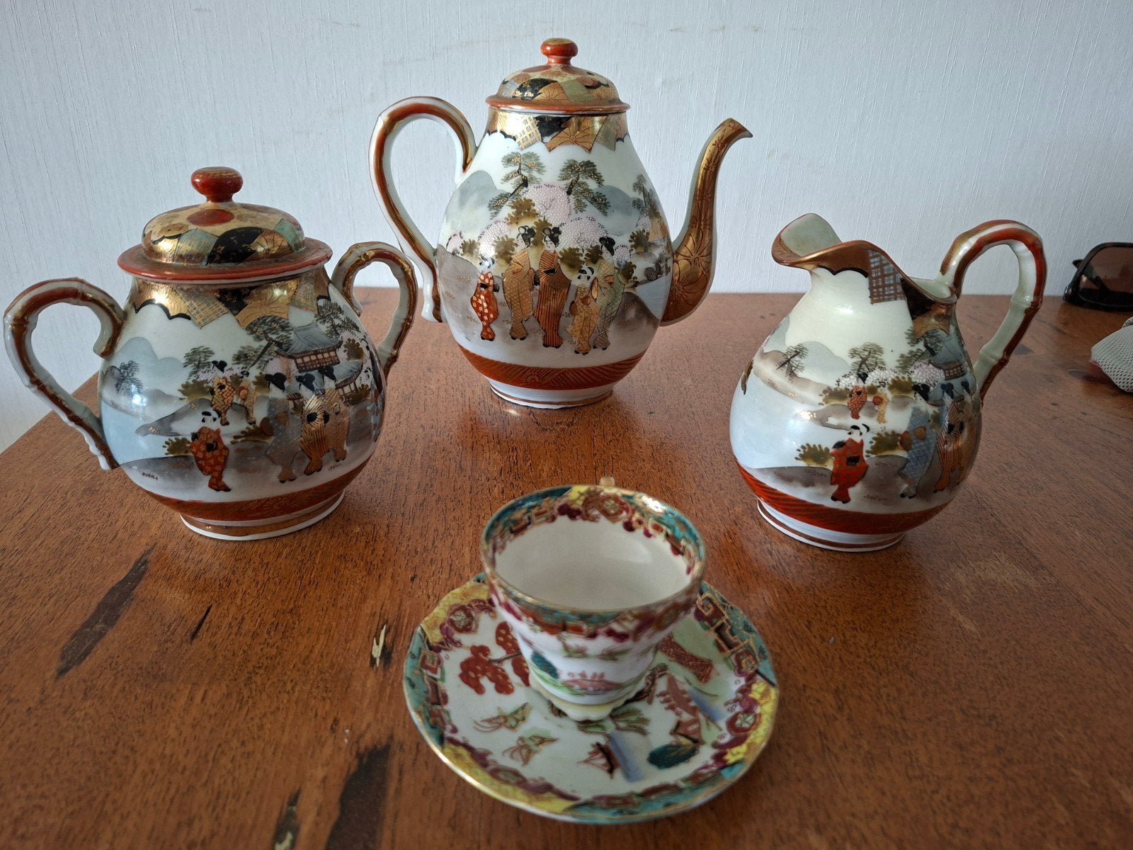 Te koop Antiek Japans theeservies, Ophalen of Verzenden