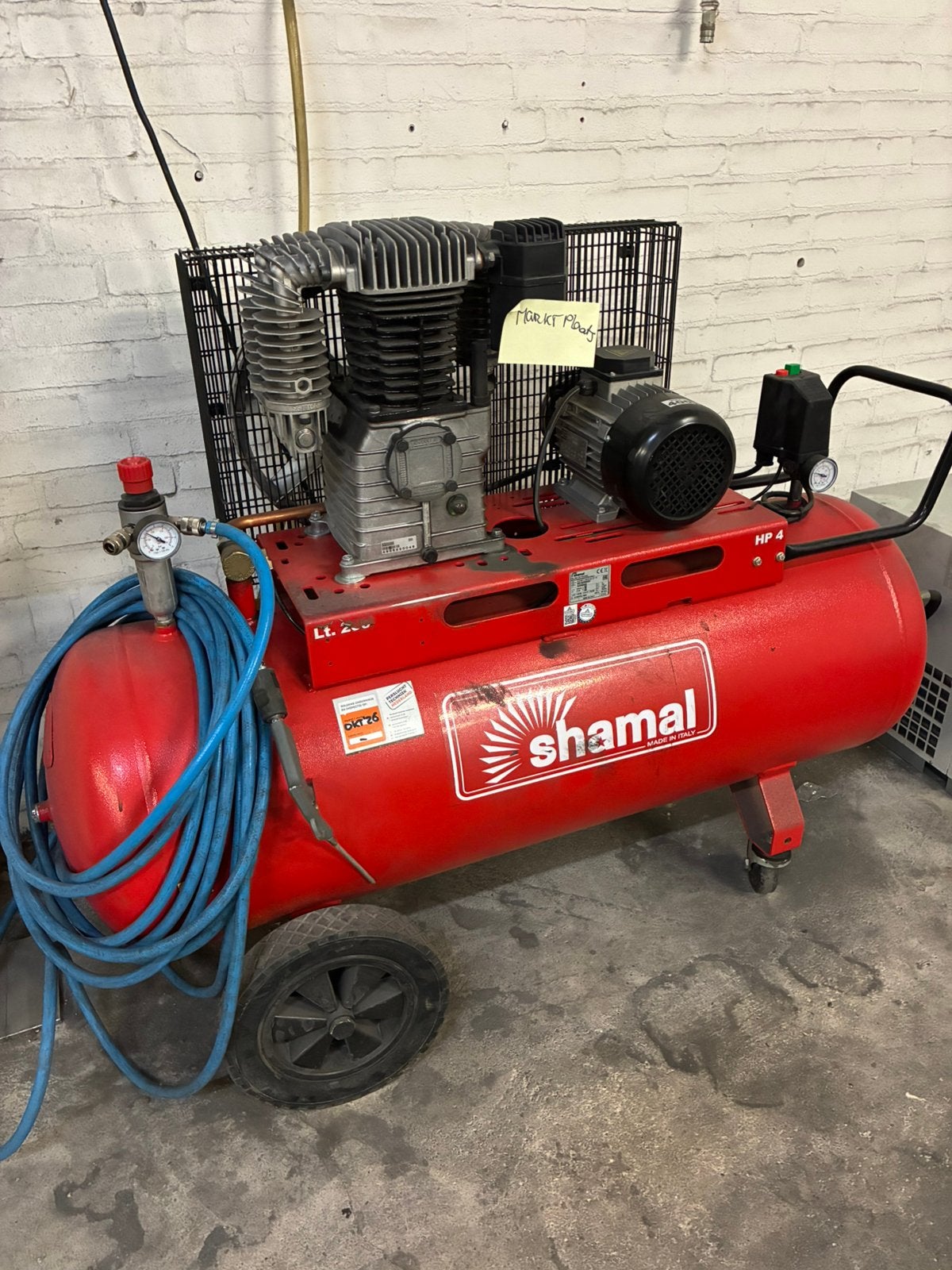 Compressor 200L+ luchtdroger in 1 koop, Doe-het-zelf en Verbouw, Compressors, Ophalen, 400 tot 800 liter/min, Zo goed als nieuw