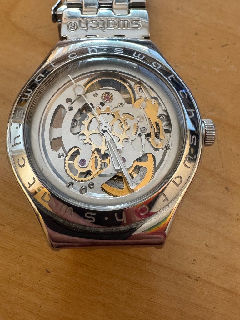 Swatch Irony Automatic "Body & Soul" (YAS100G), Sieraden, Tassen en Uiterlijk, Horloges | Heren, Polshorloge, Swatch, Ophalen of Verzenden