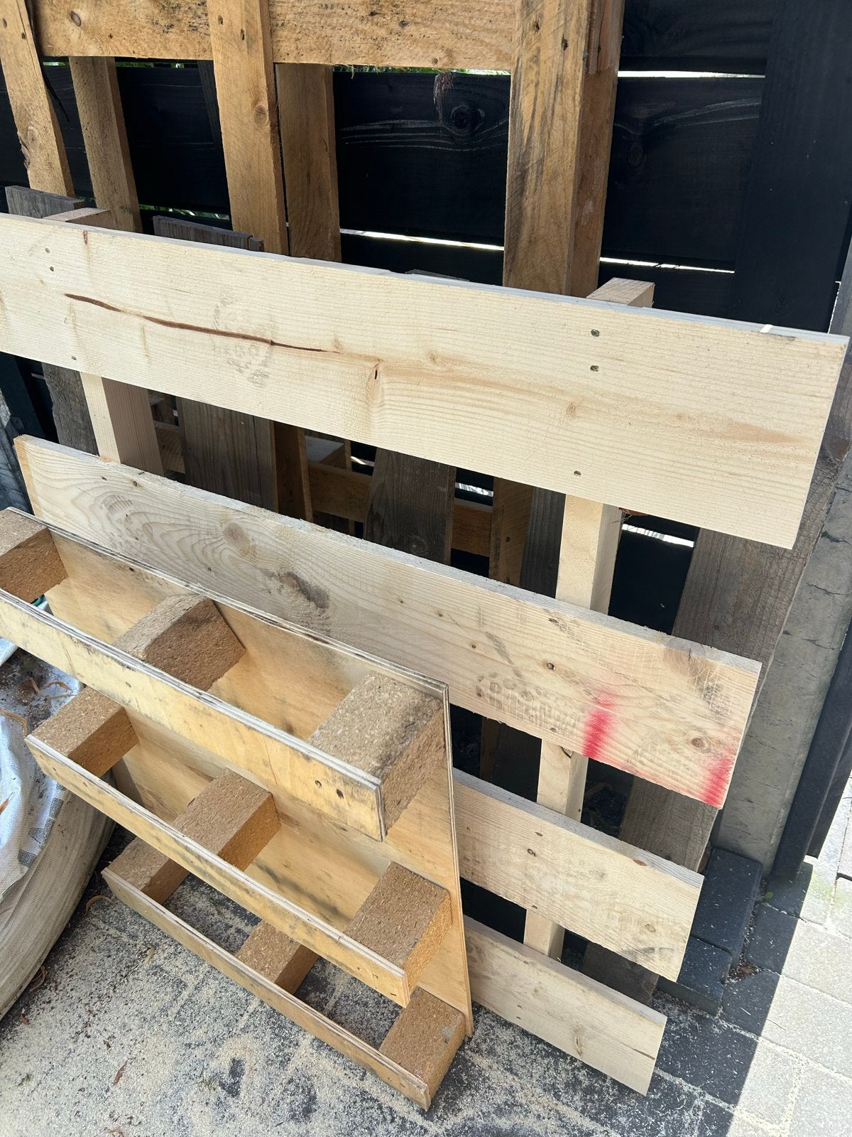 Pallets, Ophalen, Gebruikt, 25 tot 50 mm, Minder dan 200 cm