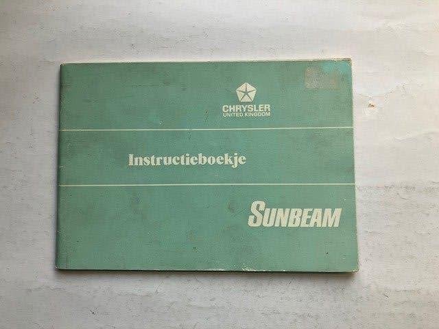 Chrysler    Sunbeam   Instructieboekje    Nederlands    1974, Ophalen of Verzenden