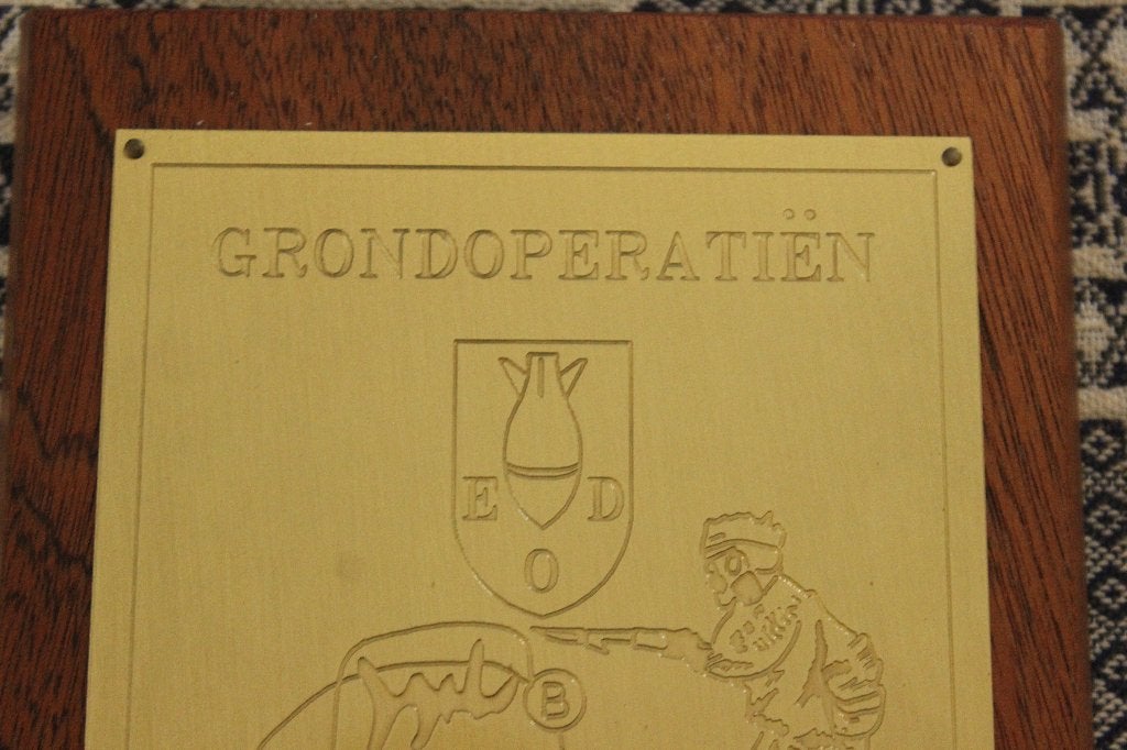wapenschild groep geleide wapens de peel grondoperatien eod, Verzamelen, Verzenden, Zo goed als nieuw, Patch, Badge of Embleem