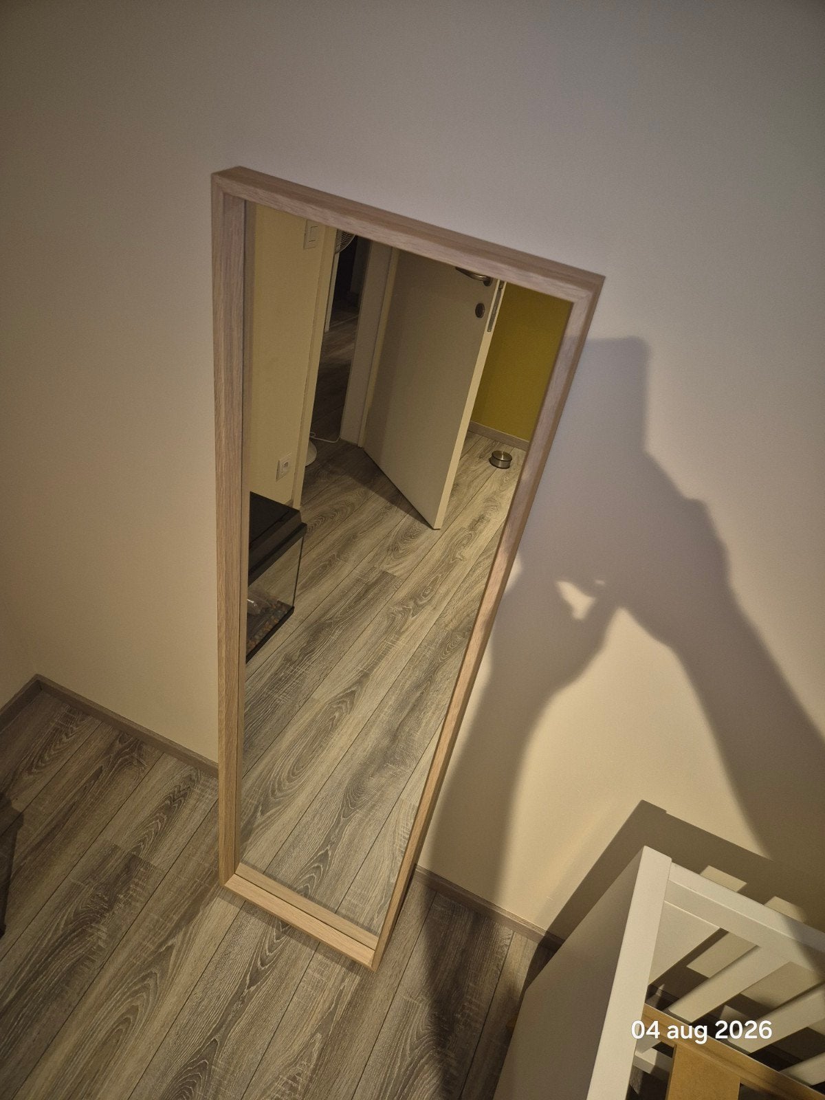 IKEA spiegel wit gelazuurd eikeneffect, Ophalen, Minder dan 50 cm, Nieuw, Minder dan 100 cm