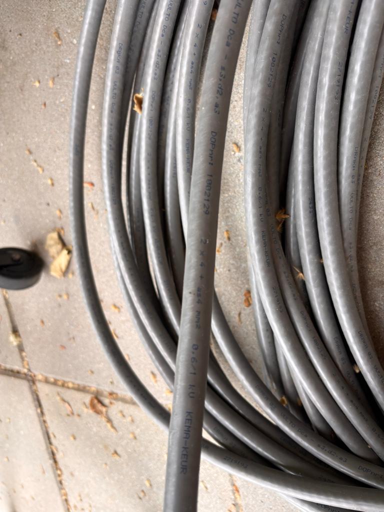 50Meter Draka 2x4 mm2 YMVK-as KEMA-KEUR kabel, Ophalen, Zo goed als nieuw, Kabel of Snoer