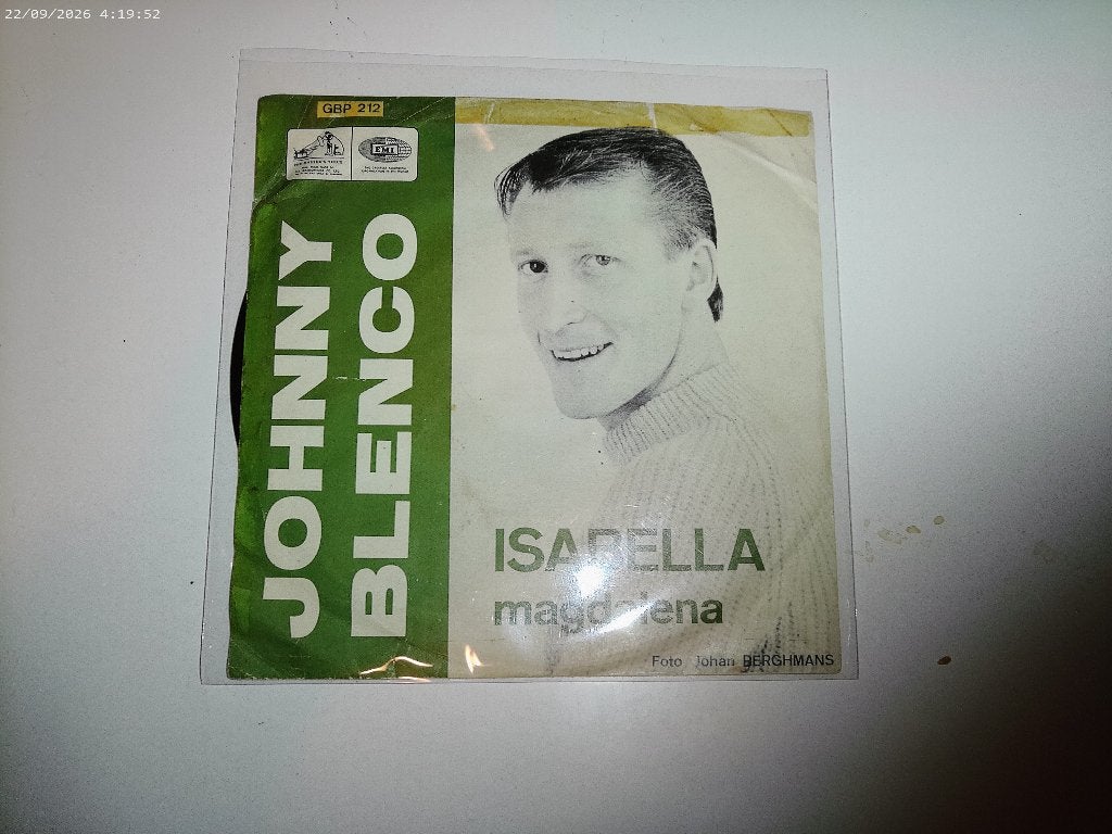 Johnny Blenco - Isabella / Magdalena, Gebruikt, Fotohoes, 7 inch, Ophalen of Verzenden