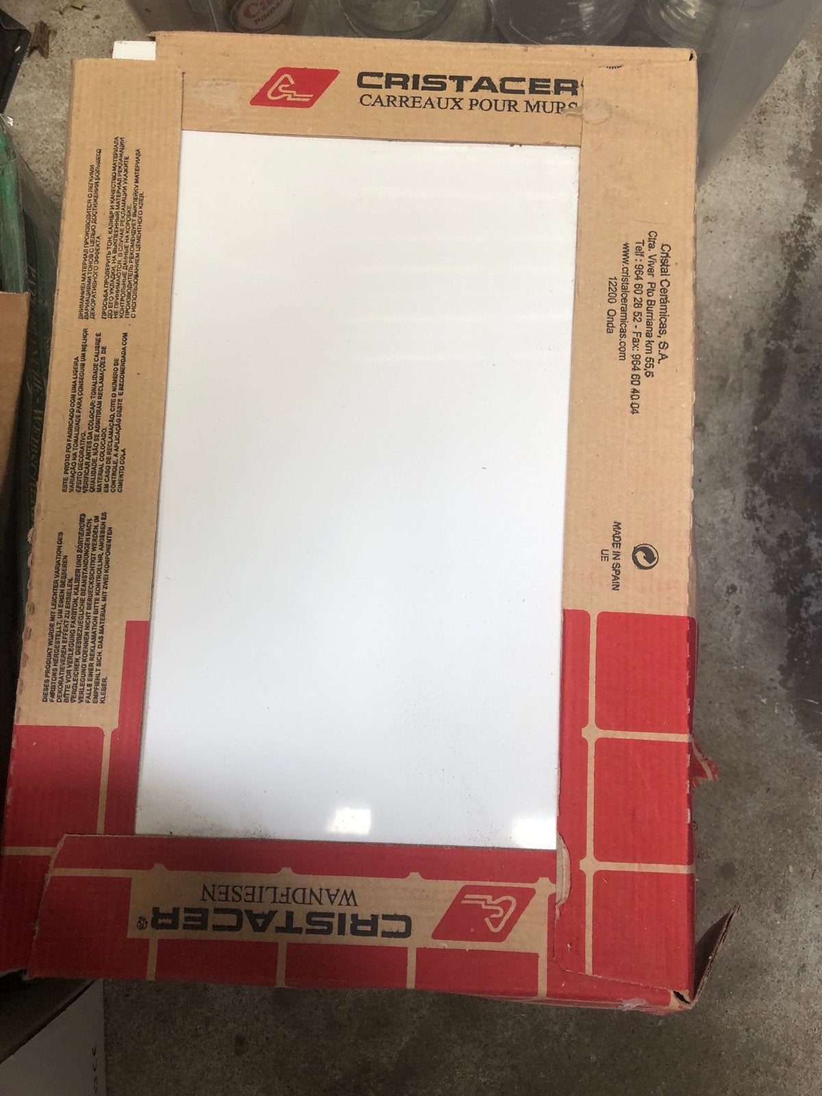 Witte wandtegels 25x40 cm, 1m² per doos, Ophalen, Nieuw, Minder dan 20 cm, 20 tot 40 cm