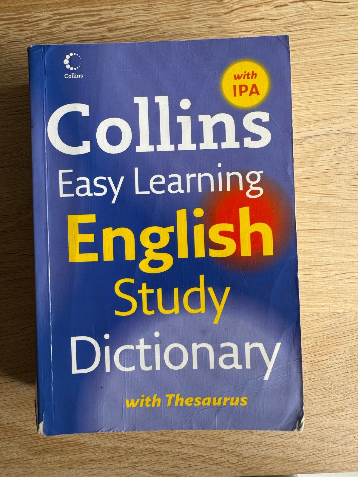 Collins Easy Learning English Study Dictionary met Thesaurus, Ophalen of Verzenden, Zo goed als nieuw, Overige uitgevers, Engels