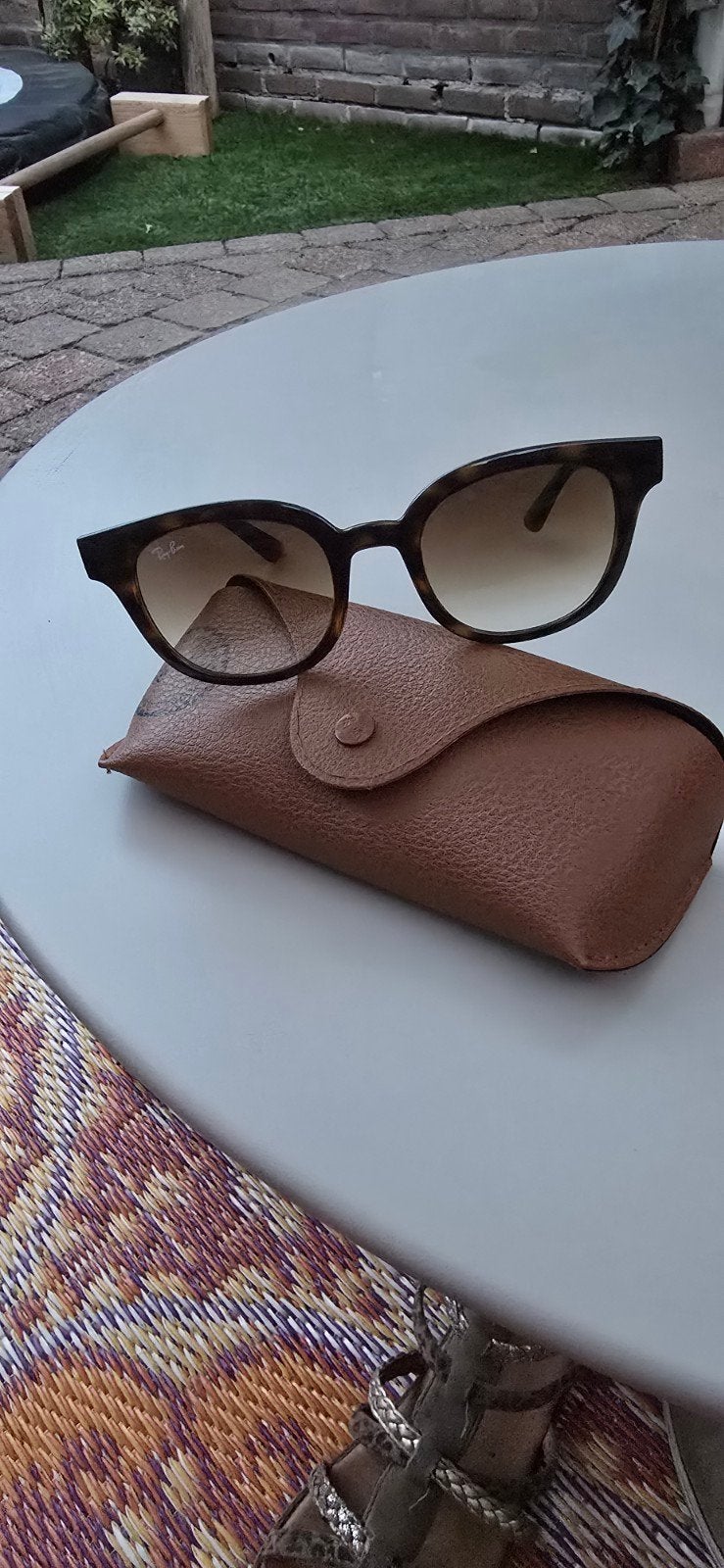 Ray-Ban RB4324 dames zonnebril, Ophalen of Verzenden, Zo goed als nieuw, Bruin, Ray-Ban