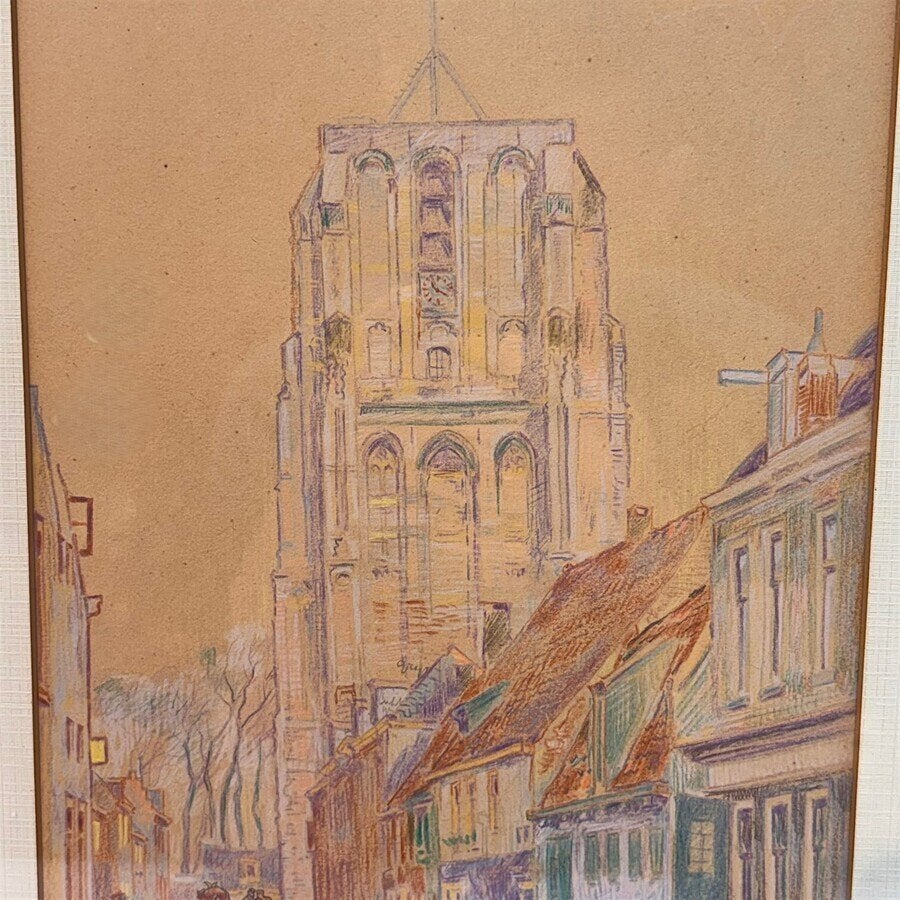 Johannes Elsinga (1893-1969) - Oldehove Leeuwarden, Ophalen of Verzenden