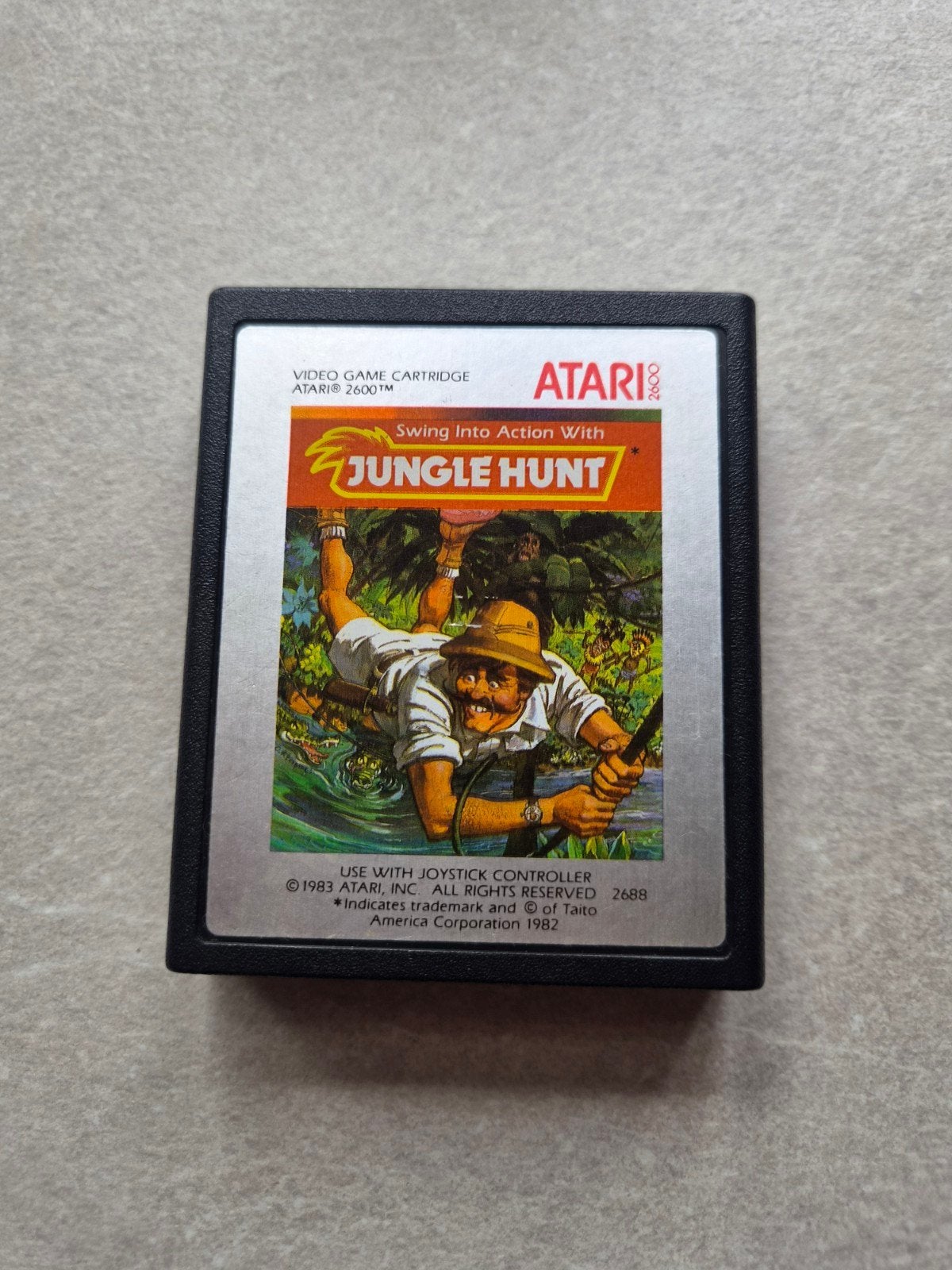 Atari 2600 - Jungle Hunt (2), Spelcomputers en Games, Games | Atari, Avontuur en Actie, Gebruikt, 1 speler, Ophalen of Verzenden
