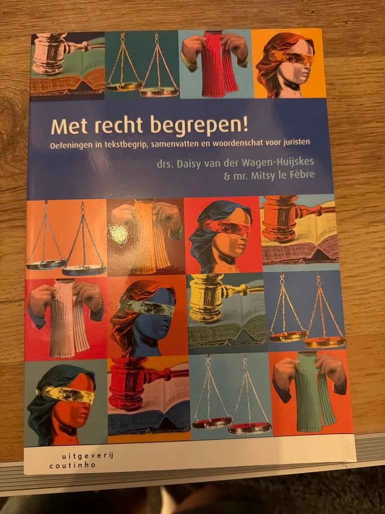 Met recht begrepen! Oefeningen tekstbegrip juristen, Ophalen of Verzenden, Gamma, Zo goed als nieuw, HBO