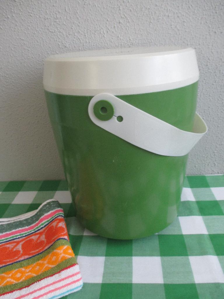 Vintage Emmer met Deksel Retro, Ophalen of Verzenden, Huis en Inrichting