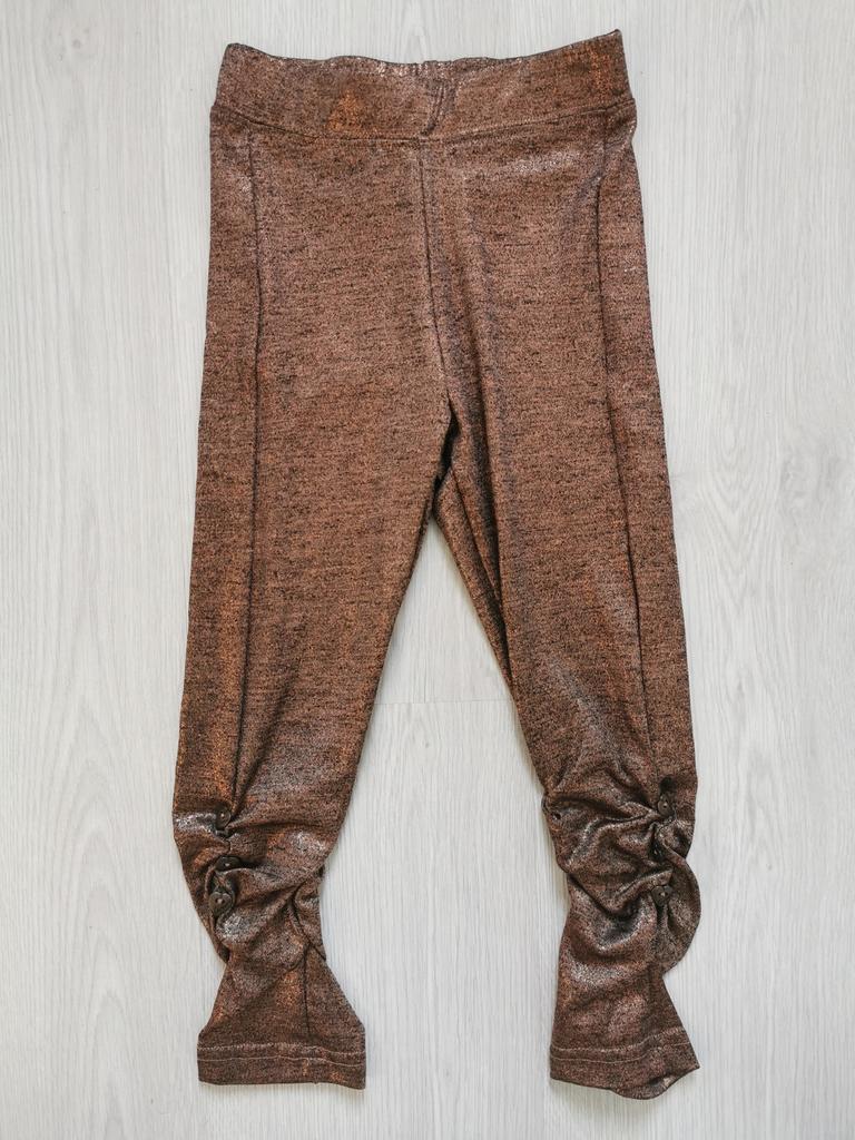 Carbone legging brons goud bruin maat 116, Verzenden, Zo goed als nieuw, Meisje, Overige typen