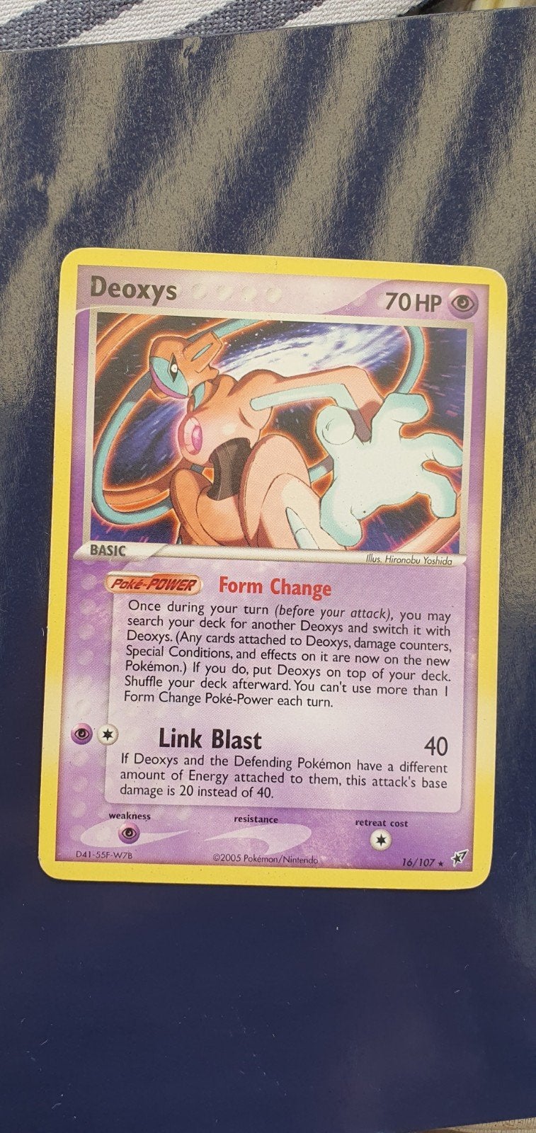 Deoxys 16/107 pokemon kaart, Ophalen of Verzenden, Gebruikt