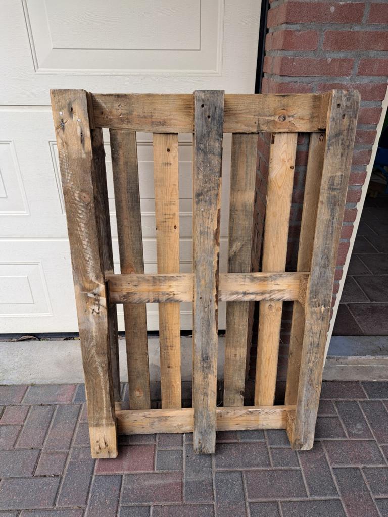 Pallet, Doe-het-zelf en Verbouw, Ophalen, 50 mm of meer, Minder dan 200 cm, Vuren