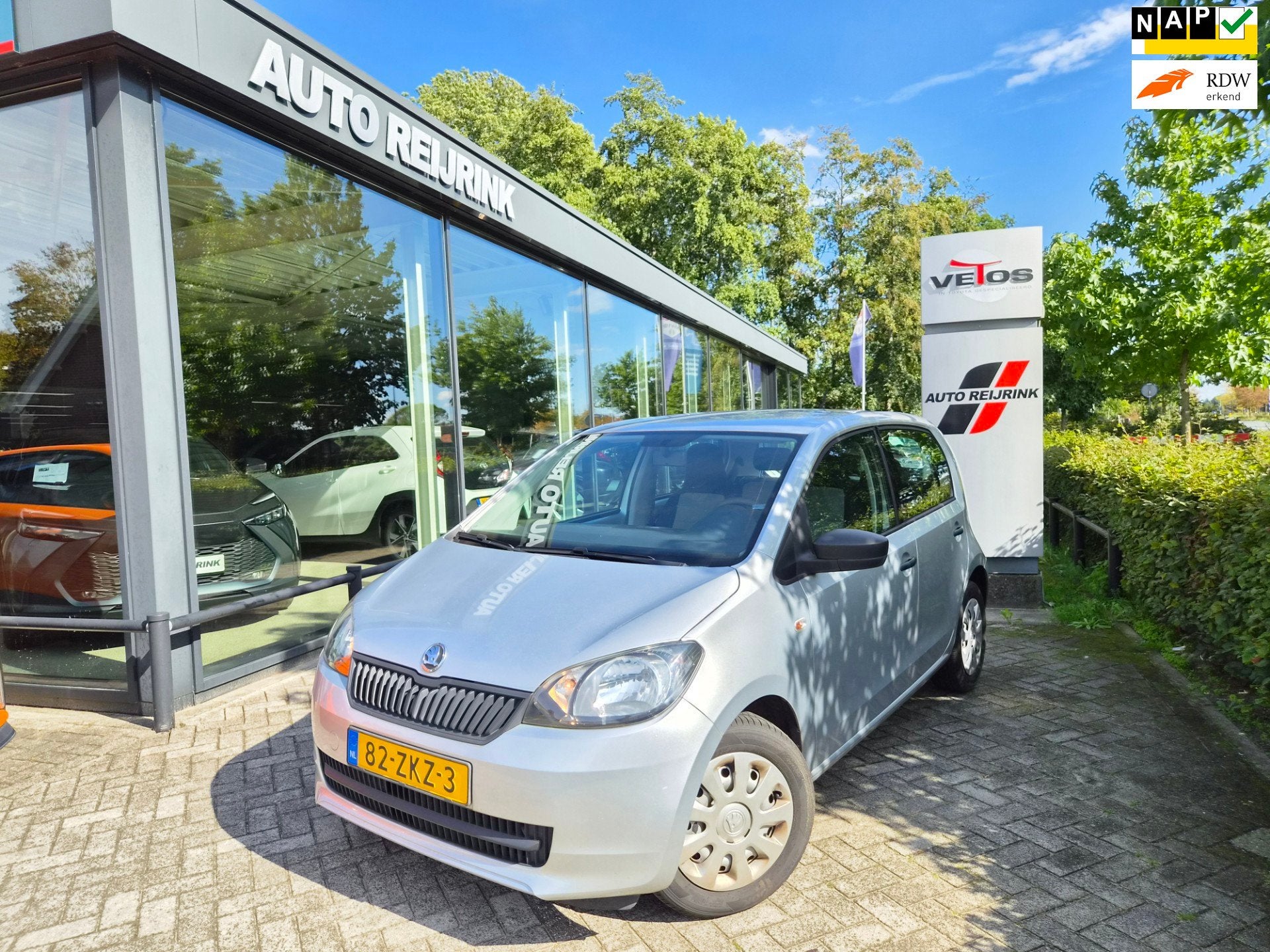 Skoda Citigo 1.0 Greentech Arctic/TREKHAAK, Voorwielaandrijving, Euro 5, Stof, Gebruikt