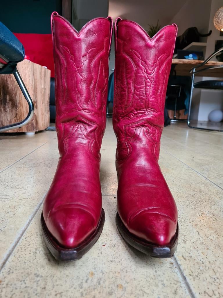 Montana cowboy laarzen mt 43. Rood. Western boots, Kleding | Heren, Schoenen, Ophalen of Verzenden, Gedragen, Overige kleuren