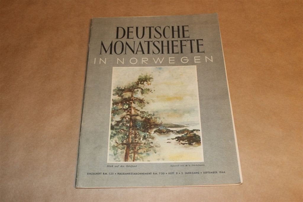 Deutsche Monatshefte Norwegen - Special Knut Hamsun 1944 !!, Boeken, Ophalen of Verzenden, Zo goed als nieuw