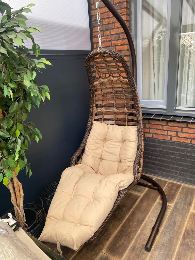 Lig hang stoel voor binnen of buiten, Tuin en Terras, Ophalen of Verzenden, Zo goed als nieuw