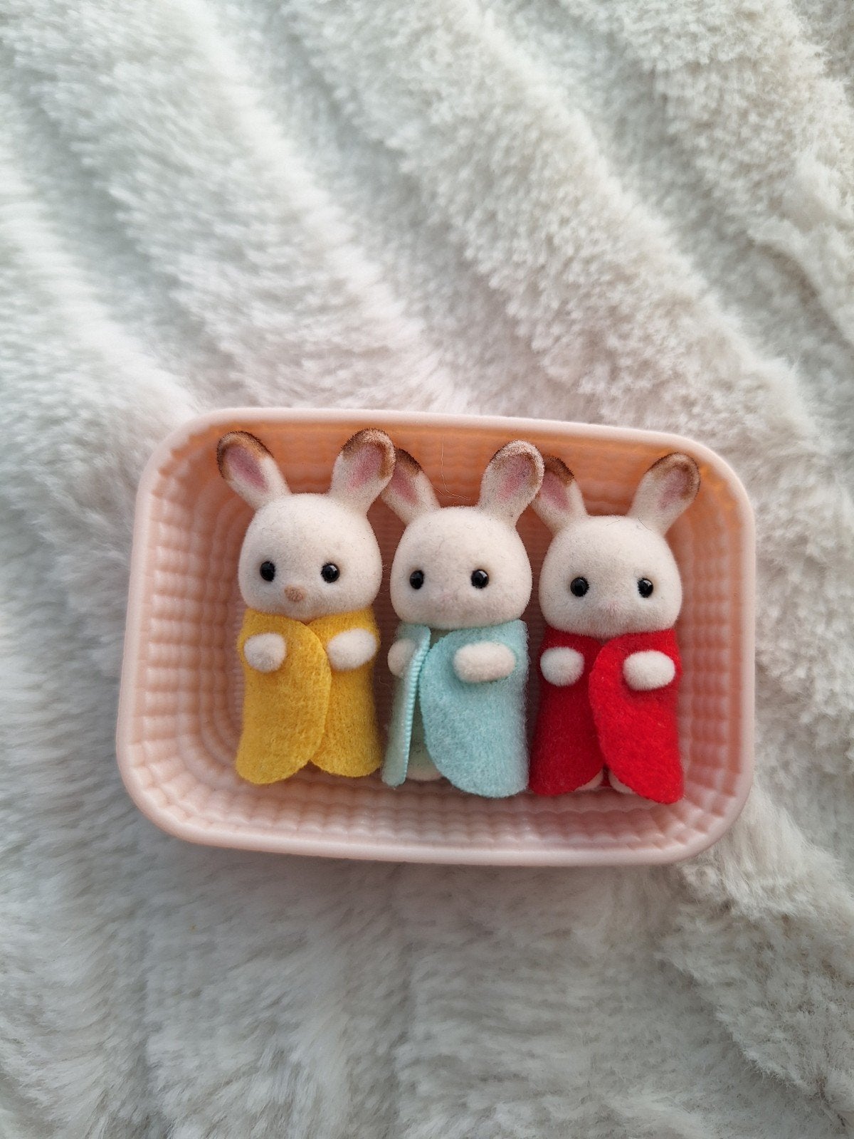 Sylvanian families chocolade konijn drieling, Verzamelen, Ophalen of Verzenden, Zo goed als nieuw