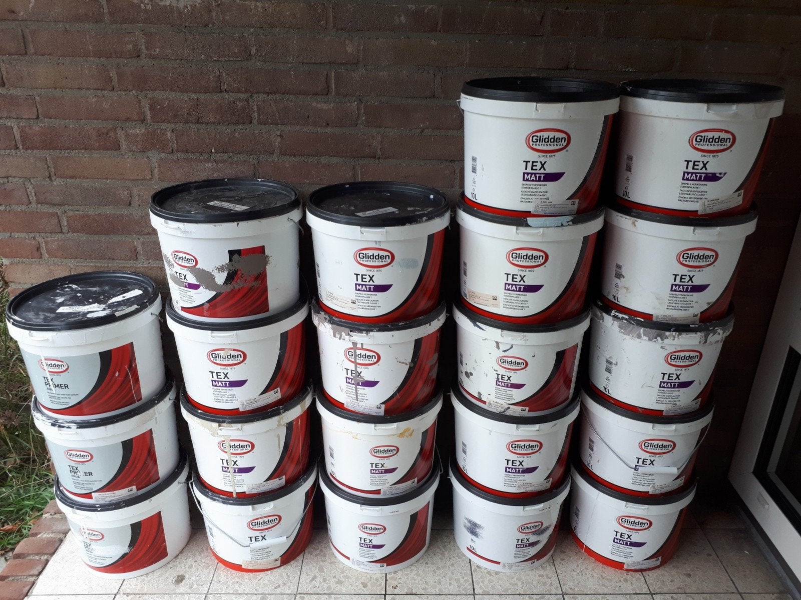 Latex muurverf & grondverf & aflak, Doe-het-zelf en Verbouw, Verf, Beits en Lak, Ophalen of Verzenden, Nieuw, Grijs