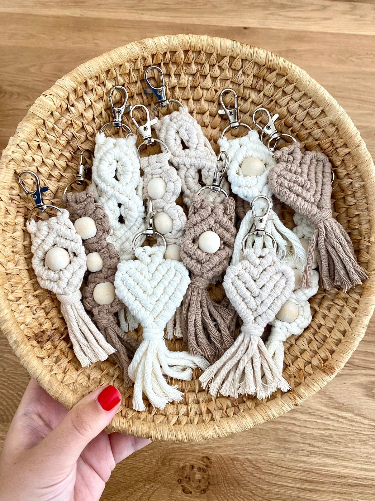 Handgemaakte macramé sleutelhangers, Ophalen of Verzenden, Nieuw