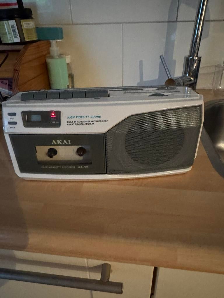 Akai radio cassette recorder, Ophalen, Zo goed als nieuw