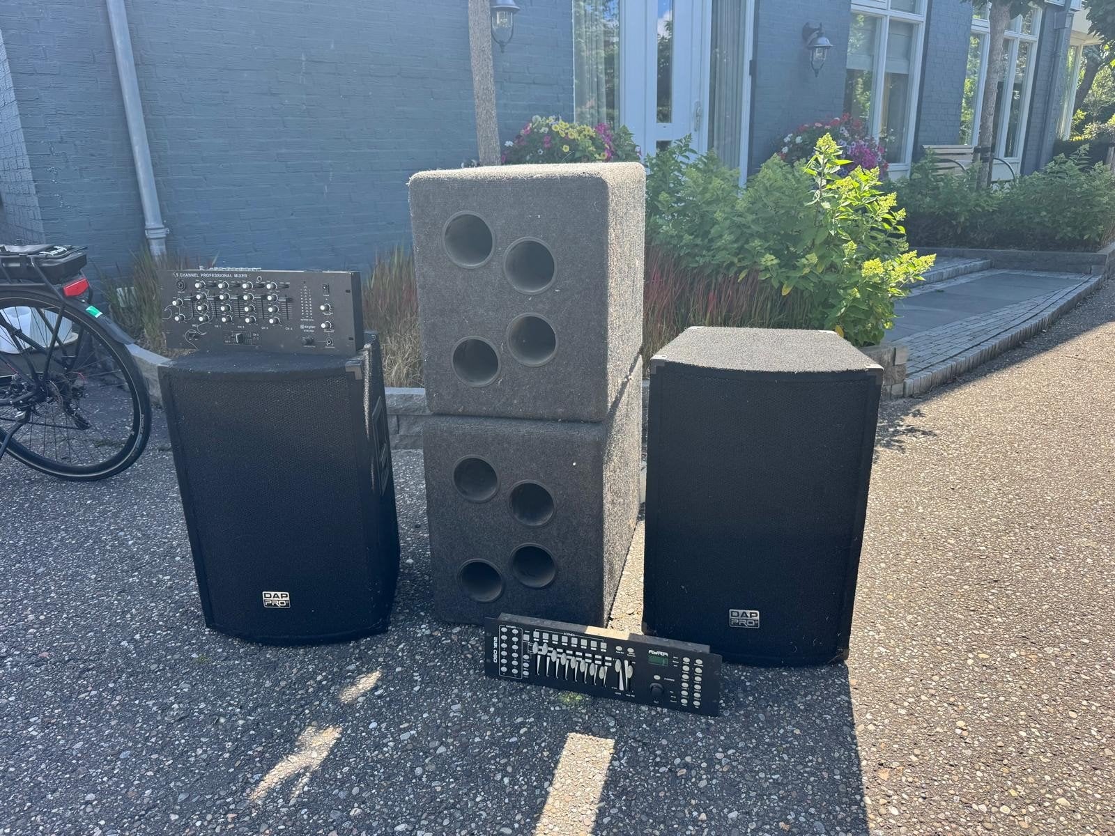 boxen en mengpanelenset, Muziek en Instrumenten, Versterkers | Keyboard, Monitor en PA, Ophalen of Verzenden, Minder dan 500 watt