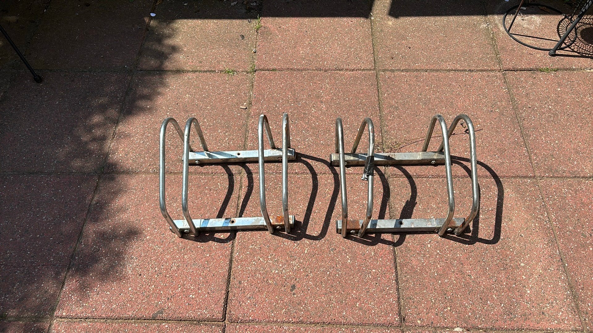 2 fietsen rekjes, Ophalen, Gebruikt