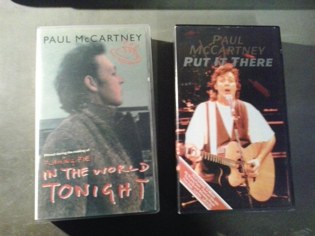 PAUL MCCARTNEY 2x video band, Alle leeftijden, Ophalen, Gebruikt